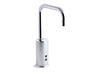 KOHLER K-7518 Gooseneck Touchless faucet with Insight technology, Hybrid-powered, polished chrome