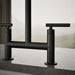 KOHLER K-7547-4 Purist Two-hole bridge kitchen sink faucet, matte black - view 3