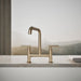 KOHLER K-7547-4 Purist Two-hole bridge kitchen sink faucet, vibrant brushed bronze - view 3