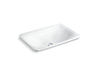 KOHLER K-75749-HD1 Sartorial Herringbone Carillon 21" rectangular drop-in bathroom sink, no overflow, white sartorial...