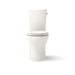KOHLER K-75790-RA Persuade Curv Two-piece Elongated Toilet with Skirted Trapway, Dual-flush, Biscuit - front view of product