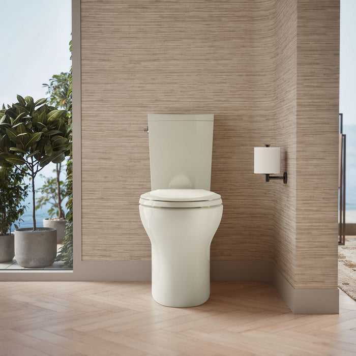 KOHLER K-75790 Persuade Two-piece elongated toilet with skirted trapway, dual-flush, biscuit - view 4