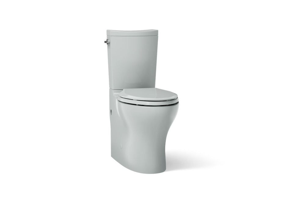 KOHLER K-75790 Persuade Two-piece elongated toilet with skirted trapway, dual-flush, ice grey
