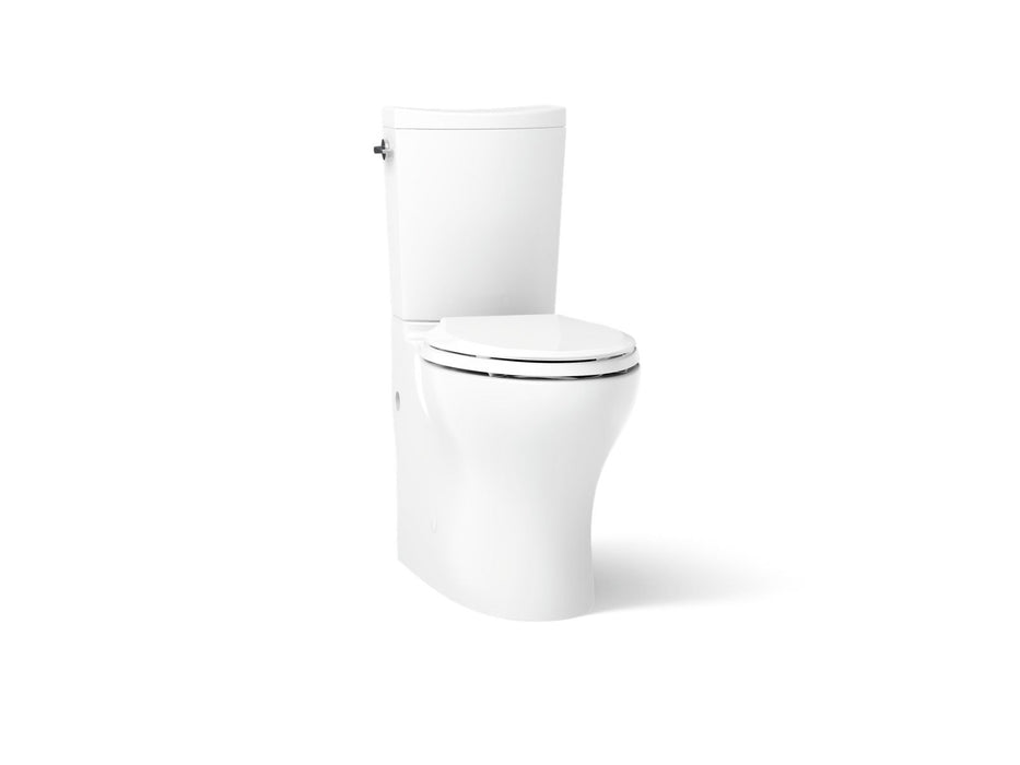 KOHLER K-75790 Persuade Two-piece elongated toilet with skirted trapway, dual-flush, white