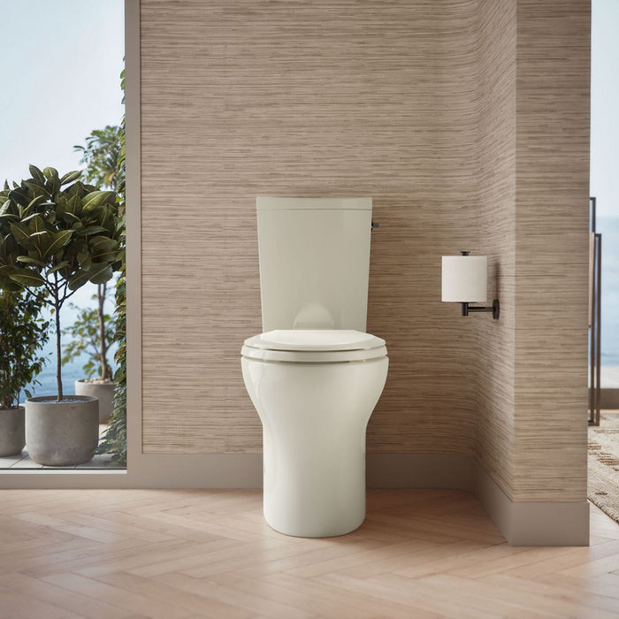 KOHLER K-75790-RA Persuade Two-piece elongated toilet with skirted trapway, dual-flush, biscuit - view 4
