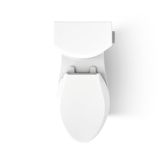 KOHLER K-75790-RA Persuade Two-piece elongated toilet with skirted trapway, dual-flush, white - view 3
