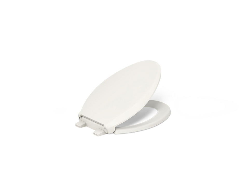 KOHLER K-75796-RL Cachet Nightlight ReadyLatch Quiet-Close elongated toilet seat, biscuit