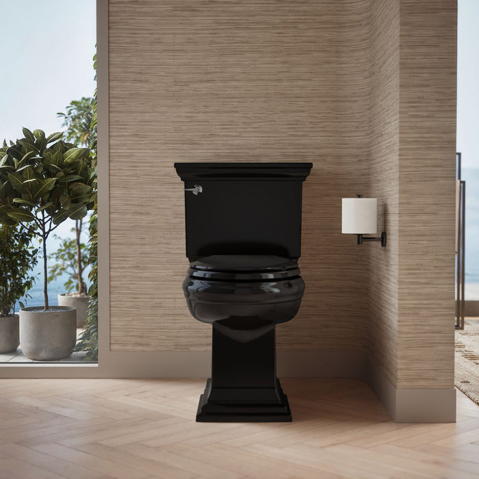 KOHLER K-75796-RL Cachet Nightlight ReadyLatch Quiet-Close elongated toilet seat, black black - view 4