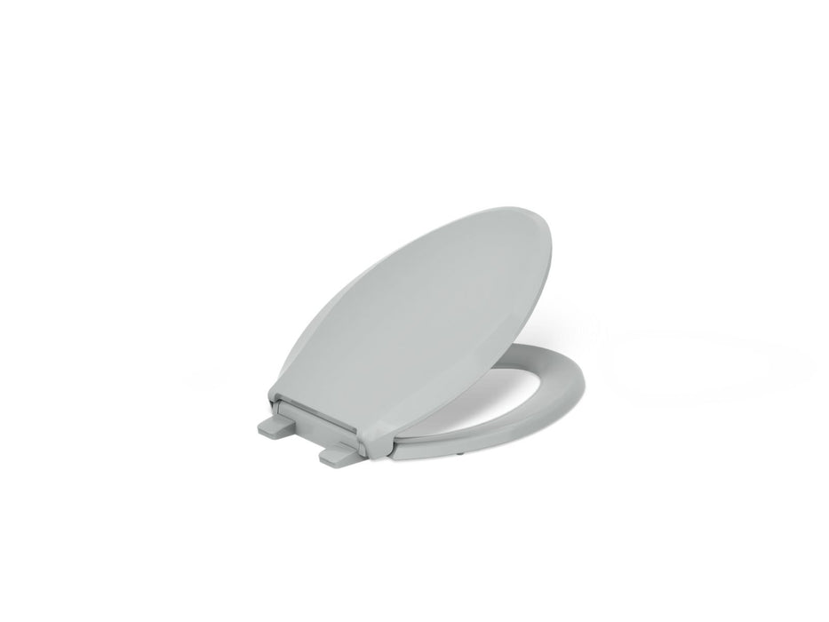 KOHLER K-75796-RL Cachet Nightlight ReadyLatch Quiet-Close elongated toilet seat, ice grey