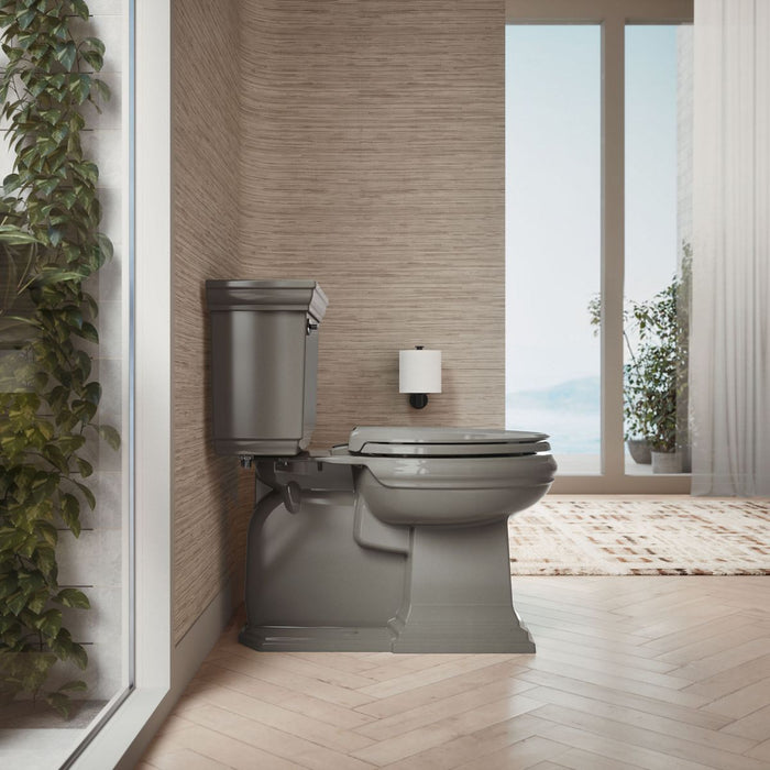 KOHLER K-75796-RL Cachet Nightlight ReadyLatch Quiet-Close elongated toilet seat, thunder grey - view 3