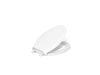 KOHLER K-75796-RL Cachet Nightlight ReadyLatch Quiet-Close elongated toilet seat, white