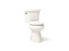 KOHLER K-76301 Highline ComForteeight Two-piece elongated 1.28 gpf chair height toilet, biscuit