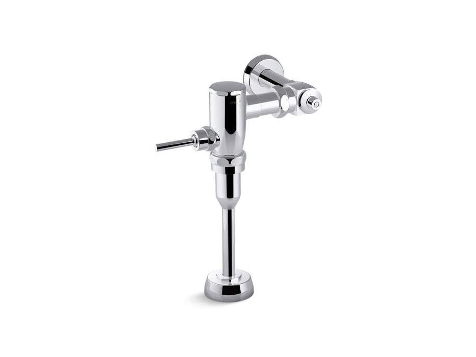 KOHLER K-76319 Primme Manual Urinal flushometer, 1.0 gpf, polished chrome