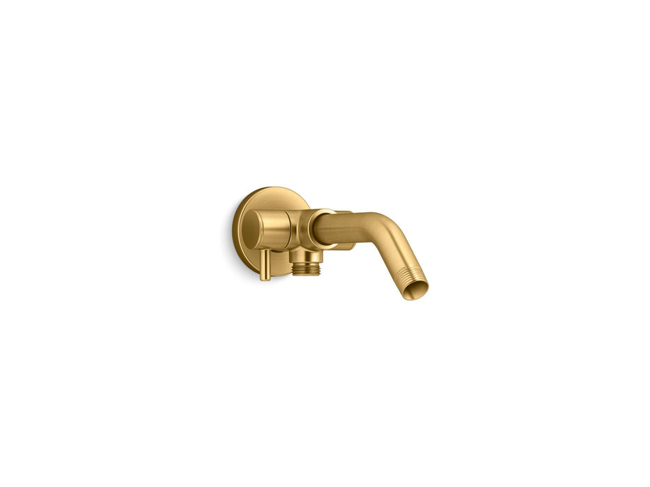 KOHLER K-76331 Shower arm with 2-way diverter, vibrant brushed moderne brass