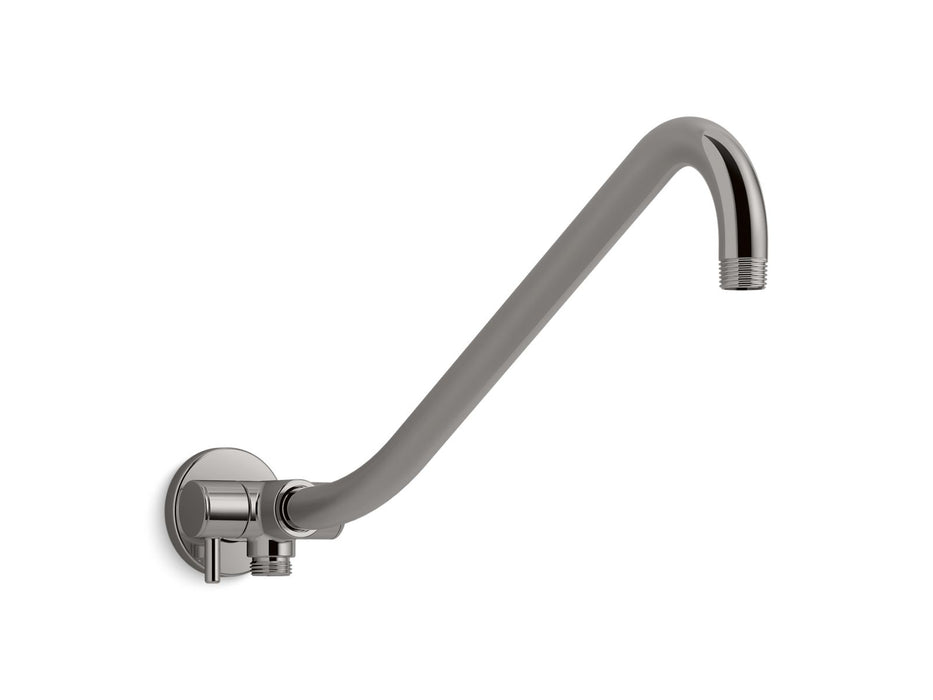 KOHLER K-76336 Gooseneck Rainhead arm with 3-way diverter, vibrant titanium