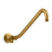 KOHLER K-76337 Gooseneck Rainhead arm with 2-way diverter, vibrant brushed moderne brass