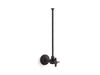 KOHLER K-7637 3/8" NPT angle supply with stop and annealed vertical tube, matte black