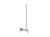 KOHLER K-7637 3/8" NPT angle supply with stop and annealed vertical tube, polished chrome