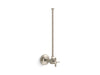 KOHLER K-7637 3/8" NPT angle supply with stop and annealed vertical tube, vibrant brushed nickel