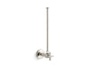 KOHLER K-7637 3/8" NPT angle supply with stop and annealed vertical tube, vibrant polished nickel