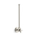 KOHLER K-7638 1/2" NPT angle supply with stop with cross handle and annealed vertical tube, vibrant polished nickel
