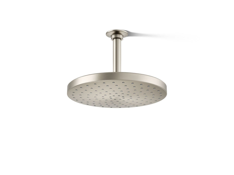 KOHLER K-76465 Awaken 10" Single-function Rainhead, 2.5 GPM, vibrant brushed nickel