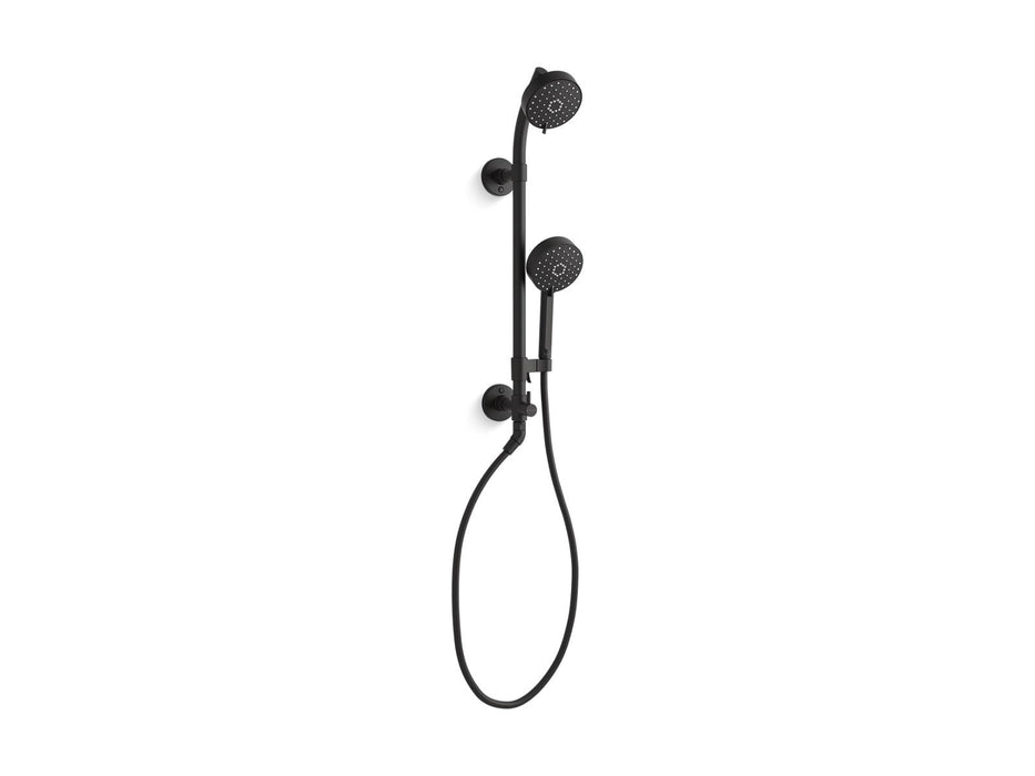 KOHLER K-76471 HydroRail-S shower column kit with Awaken(R), 2.0 gpm, matte black