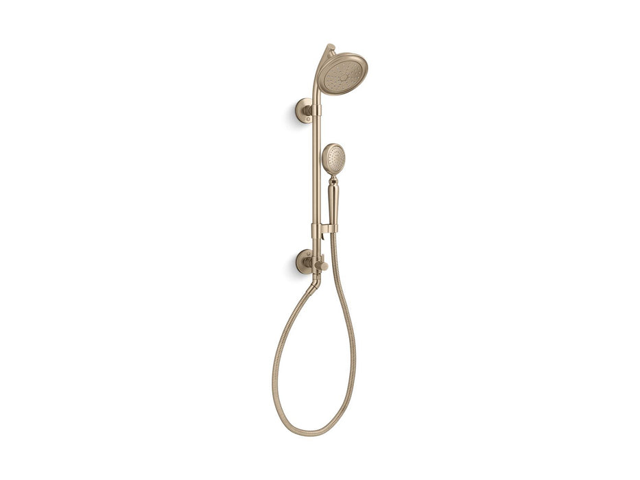KOHLER K-76472-G Artifacts HydroRail-S shower column kit, 1.75 gpm, vibrant brushed bronze