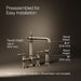 KOHLER K-76519-4 Artifacts Two-hole bridge kitchen sink faucet with side sprayer, vibrant brushed bronze - view 5