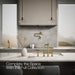 KOHLER K-76519-4 Artifacts Two-hole bridge kitchen sink faucet with side sprayer, vibrant brushed moderne brass - view 3