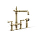 KOHLER K-76519-4 Artifacts Two-hole bridge kitchen sink faucet with side sprayer, vibrant french gold - view 4