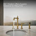 KOHLER K-76520-4 Artifacts Two-hole bridge bar sink faucet with side sprayer, vibrant brushed moderne brass - view 4