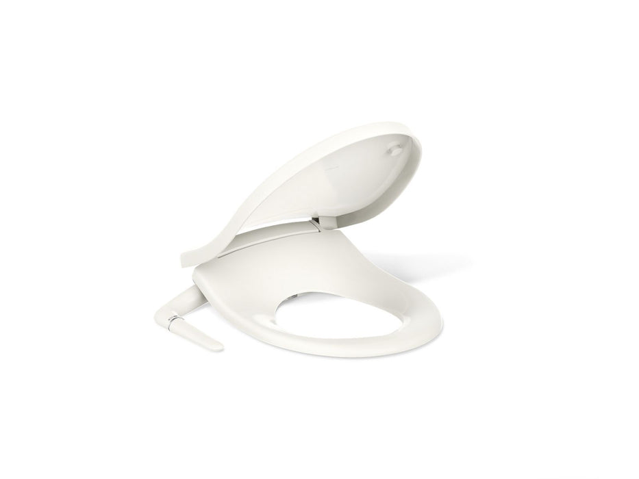 KOHLER K-76923 PureWash M250 Quiet-Close round-front toilet seat with antimicrobial agent, biscuit