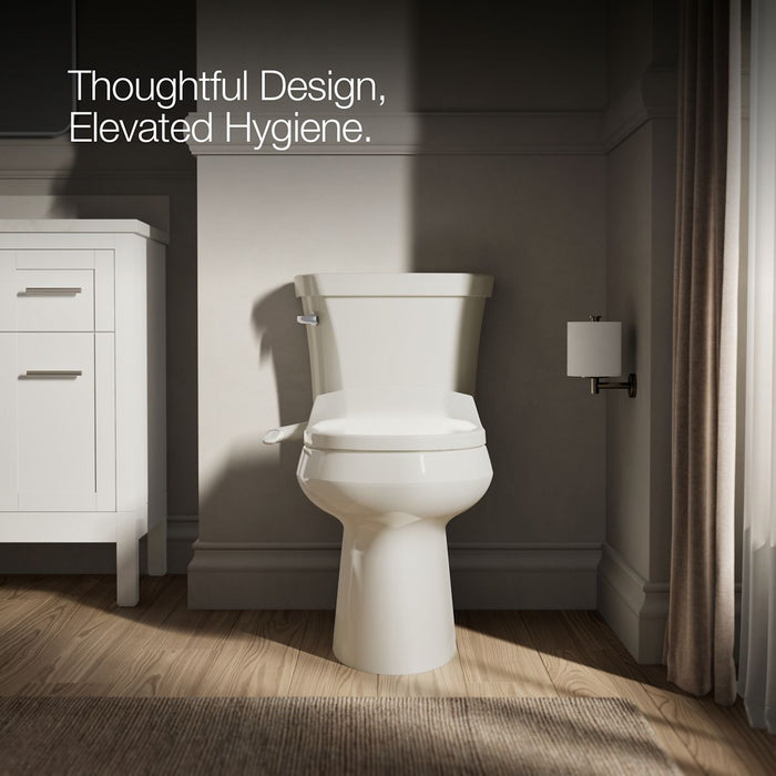 KOHLER K-76923 PureWash M250 Quiet-Close round-front toilet seat with antimicrobial agent, biscuit - view 4