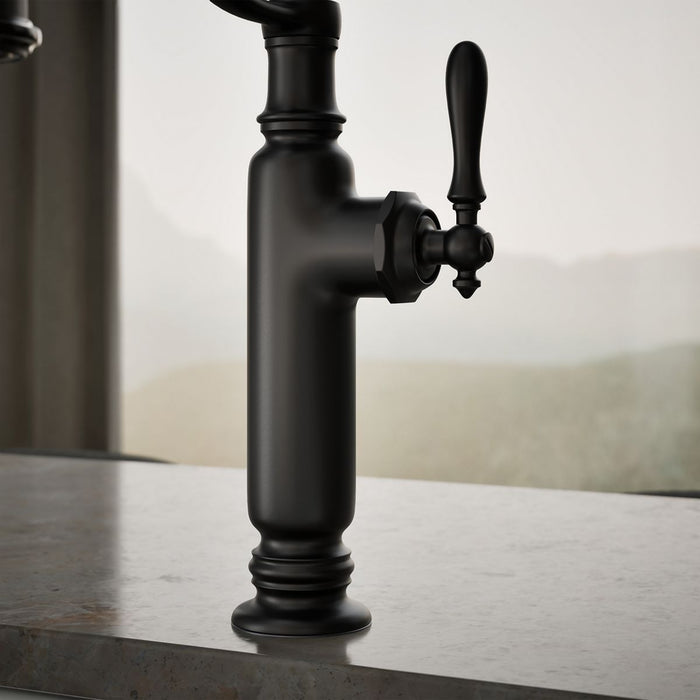 KOHLER K-77515 Tournant Semi-professional kitchen sink faucet with three-function sprayhead, matte black - view 2
