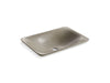 KOHLER K-77716 Shagreen Carillon 21-1/4" rectangular drop-in bathroom sink, no overflow, oyster pearl