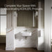 KOHLER K-77767-1 ModernLife 21-3/4" rectangular wall-mount bathroom sink, white - view 5