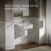 KOHLER K-77768-1 ModernLife wall-mount bathroom sink, white - view 4