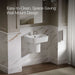 KOHLER K-77768-8 ModernLife wall-mount pedestal bathroom sink, white - view 3