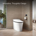 KOHLER K-77795 Eir One-piece Elongated Smart Toilet, Dual-flush, matte black white - view 3