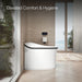 KOHLER K-77795 Eir One-piece Elongated Smart Toilet, Dual-flush, matte black white - view 4