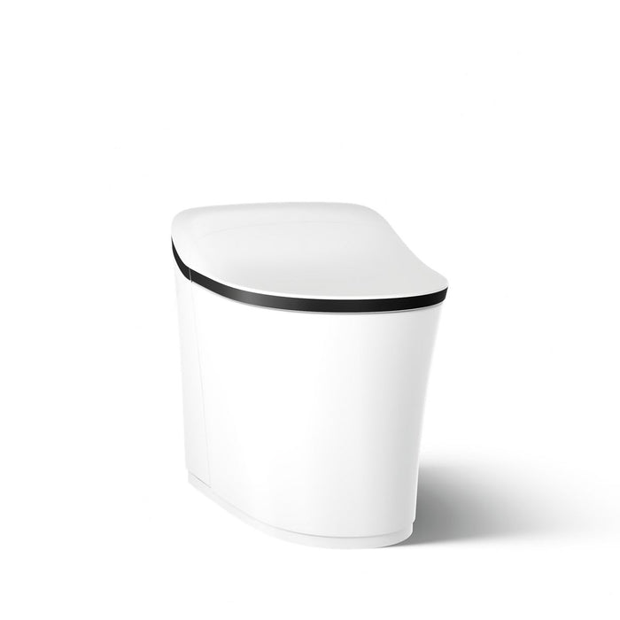 KOHLER K-77795 Eir One-piece Elongated Smart Toilet, Dual-flush, matte black white - view 5