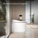 KOHLER K-77795 Eir One-piece Elongated Smart Toilet, Dual-flush, white with brushed nickel - view 4
