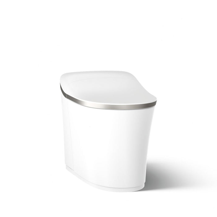 KOHLER K-77795 Eir One-piece Elongated Smart Toilet, Dual-flush, white with brushed nickel - view 5