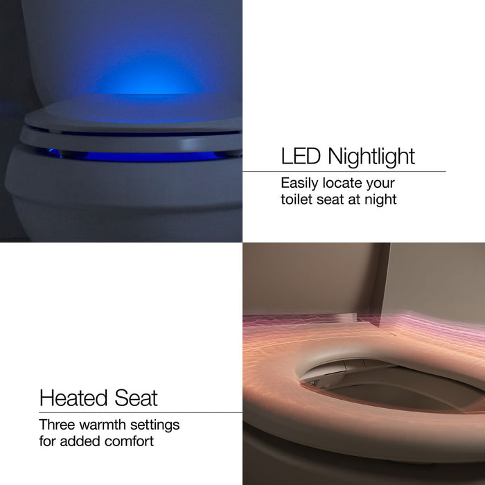 KOHLER K-77795 Eir One-piece Elongated Smart Toilet, Dual-flush