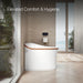 KOHLER K-77795 Eir One-piece Elongated Smart Toilet, Dual-flush, white with sunrise gold trim - view 4