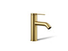 KOHLER K-77958-4A Components Single-handle bathroom sink faucet, 1.2 gpm, vibrant brushed moderne brass