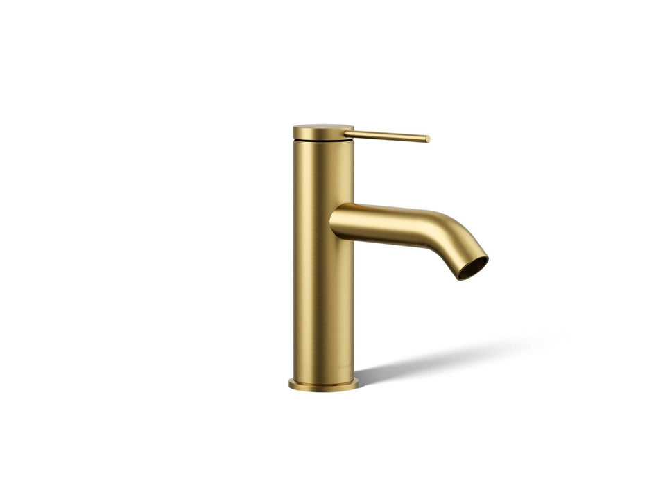 KOHLER K-77958-4A Components Single-handle bathroom sink faucet, 1.2 gpm, vibrant brushed moderne brass