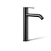 KOHLER K-77959-4A Components Tall single-handle bathroom sink faucet, 1.2 gpm, matte black