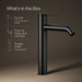 KOHLER K-77959-4A Components Tall single-handle bathroom sink faucet, 1.2 gpm, matte black - view 5